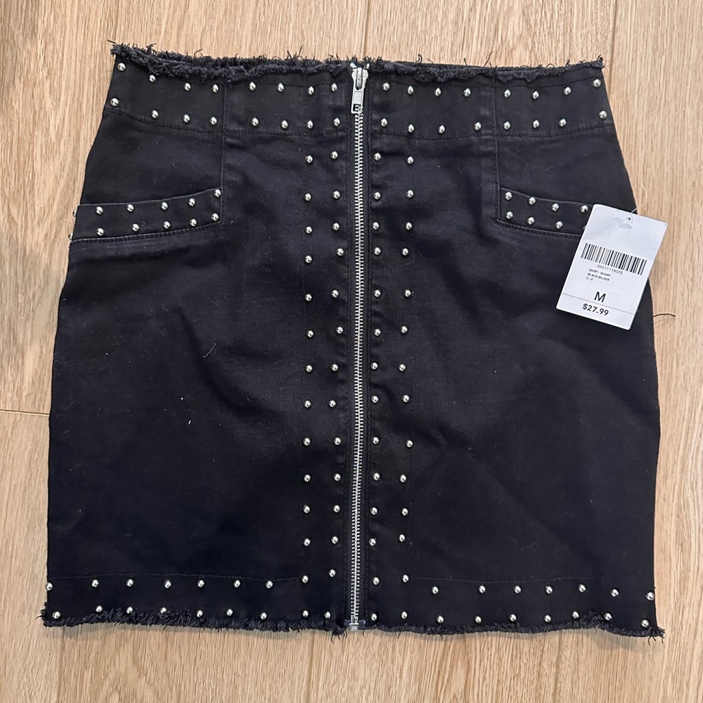 Forever 21 Black Mini Skirt High Waist Size M